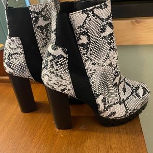 Snake skin booties!!!